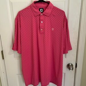 Men’s XL Pink Footjoy Golf Polo